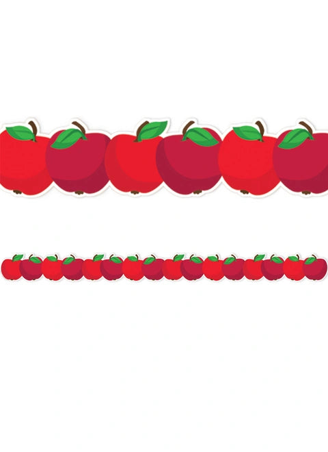 Apple Die Cut Deco Trim® Extra Wide - Premium Scrapbooking Supplies for DIY Crafts, Home Decor, and Gift Wrapping | Perfect for Card Making, Photo Albums, and Party Decorations