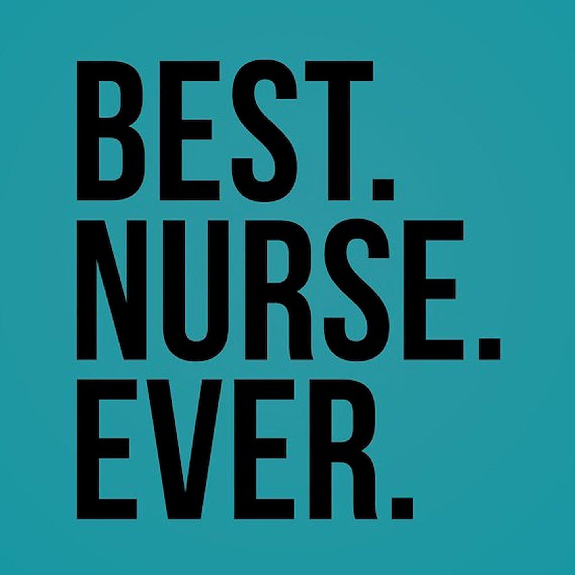 Best Nurse Ever Square Sticker 3x3 Inch - Premium Bumper Sticker Car Decal for Nurses - Perfect for Cars, Laptops, Water Bottles & Gifts