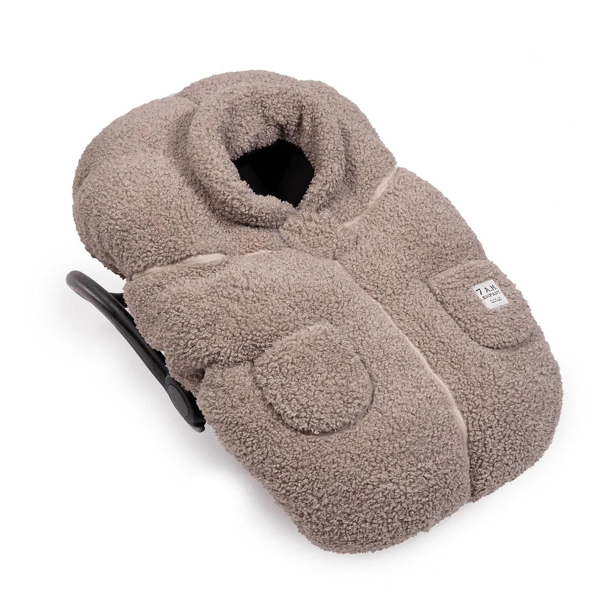 7 A.M Cocoon Oatmeal Teddy - Ultra Soft Plush Blanket for Cozy Mornings & Relaxing Evenings | Perfect for Bedroom, Sofa, and Travel Comfort
