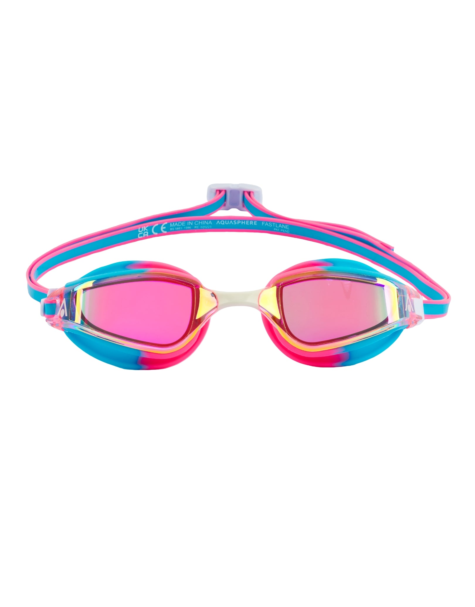 Fastlane Swim Goggles - Titanium Mirrored Lens for Competitive Swimming & Training - Limited Edition UV Protection Goggles for Pool, Open Water & Triathlon