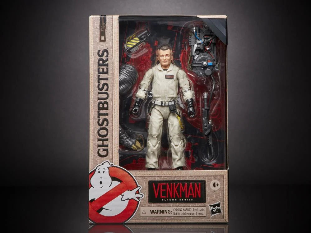 Ghostbusters Plasma Series Peter Venkman Action Figure with Terror Dog BAF - Collectible Hasbro Toy for Fans, Display & Movie Scene Recreation