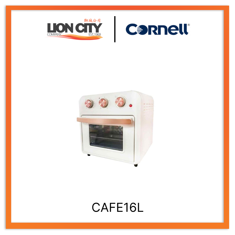 Cornell CAFE16L 16L Air Fryer Oven - Large Capacity Digital Air Fryer Toaster Oven Combo for Healthy Cooking, Baking, Roasting - Perfect for Family Meals, Parties & Meal Prep