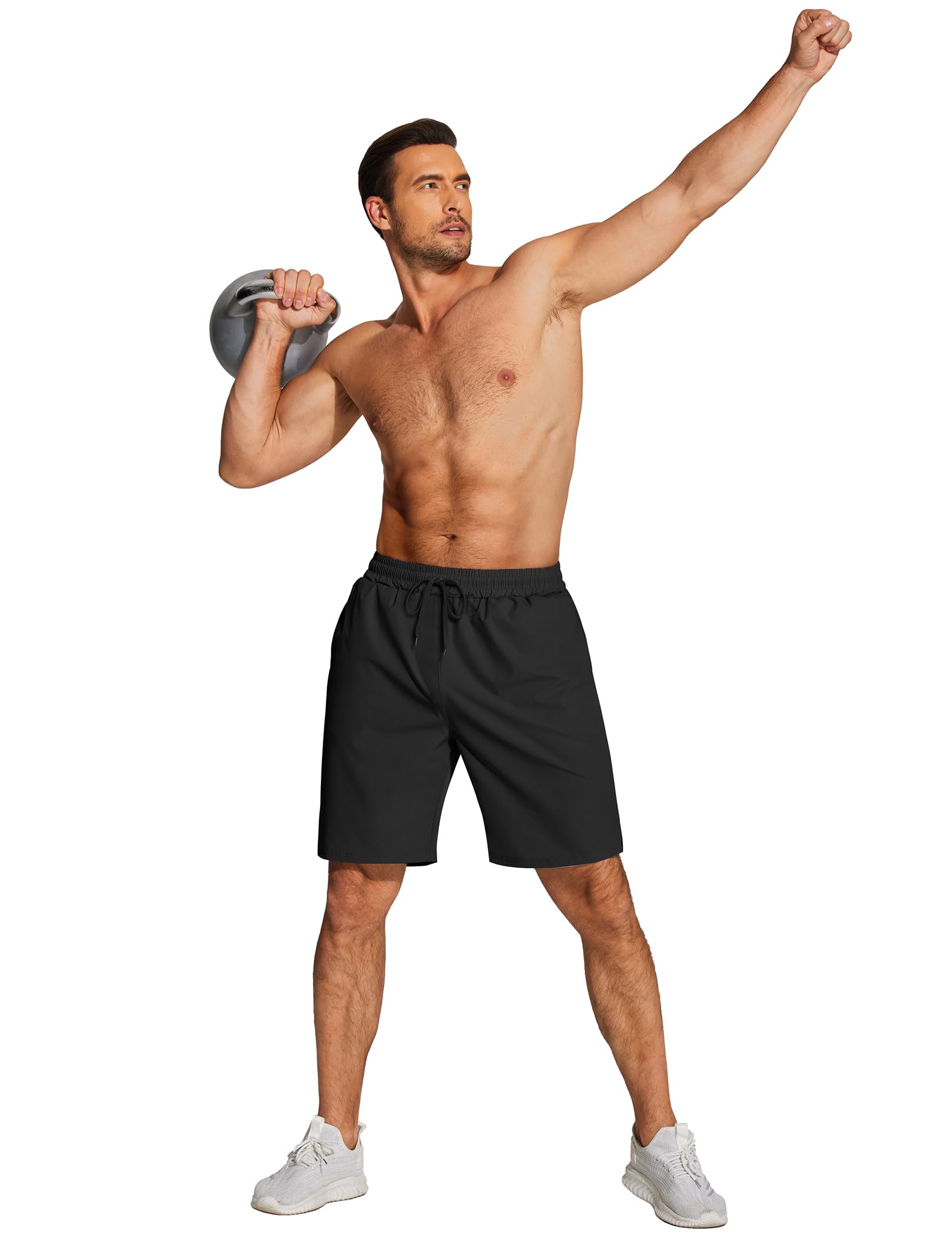 COOFANDY Men's Quick Dry Athletic Running Shorts - Lightweight Gym Workout Training Sports Shorts with Pockets for Jogging, Basketball & Outdoor Activities