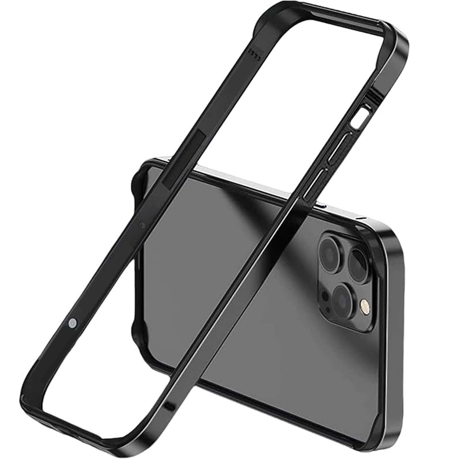 Premium Aluminum Frame Metal Bumper Case for iPhone 15 Pro (6.1