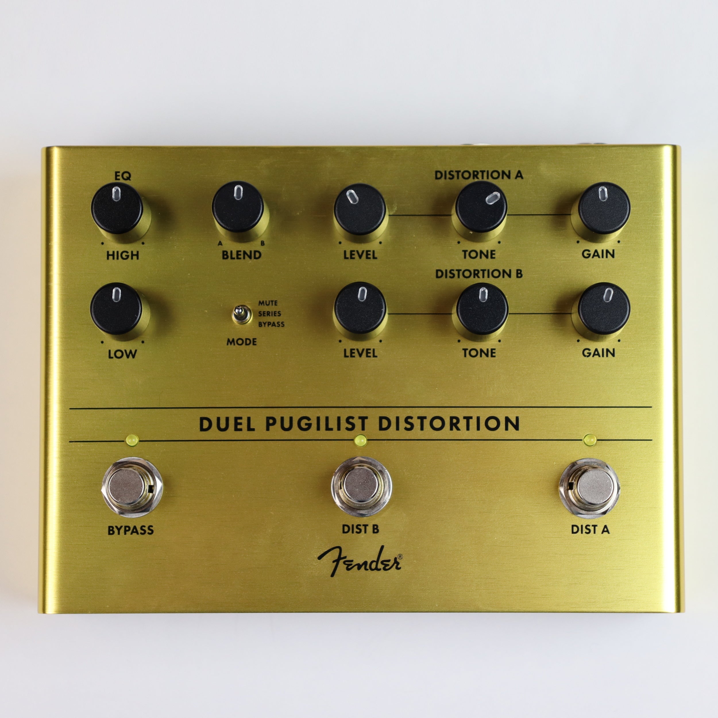 Fender Duel Pugilist Distortion Pedal - High Gain Guitar Effects for Rock & Metal - Perfect for Stage & Studio Recording
