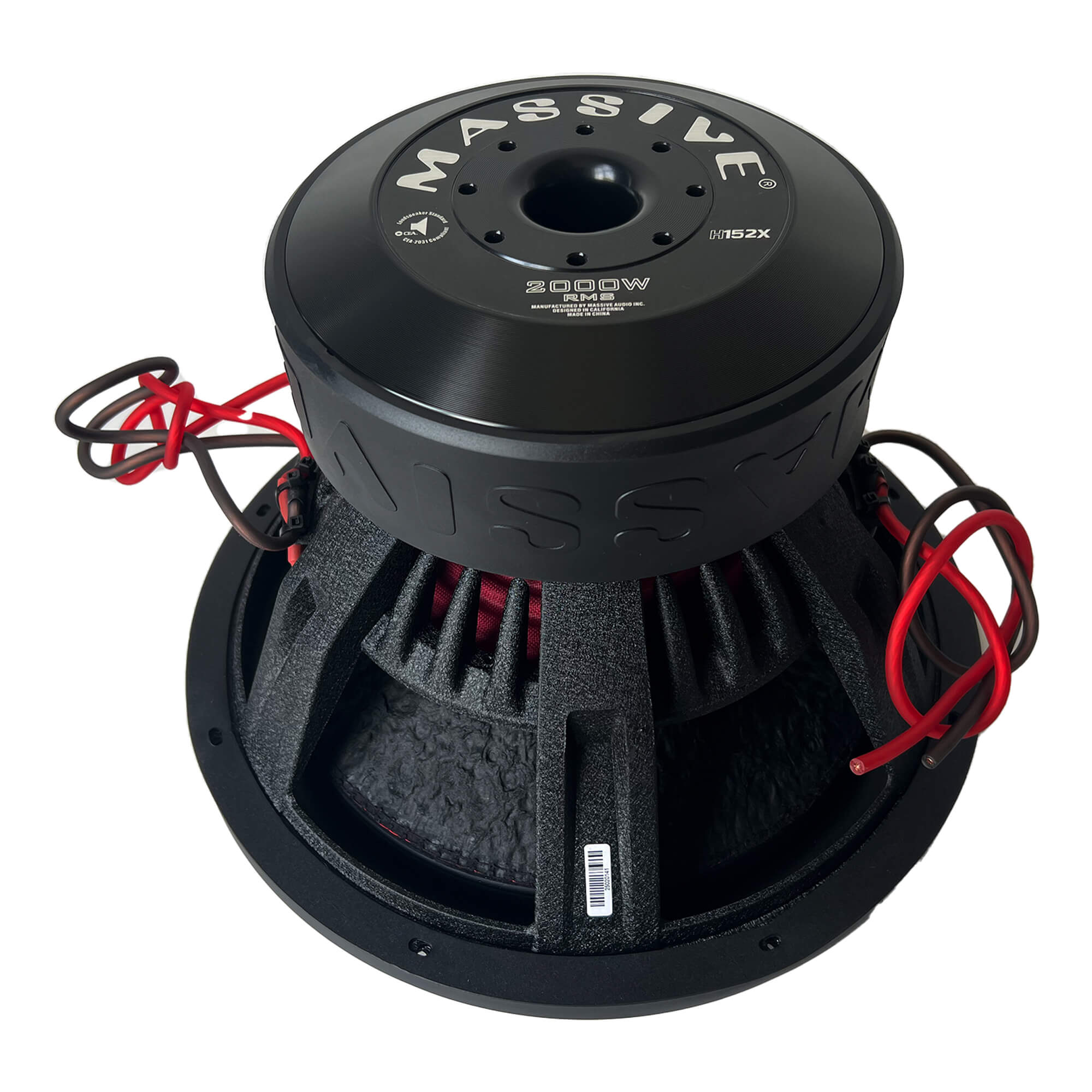 H152X 15-Inch 2000 Watts RMS Dual 2 Ohm 3 Voice Coil Mega Subwoofer - Powerful Bass for Car Audio & Home Theater Systems
