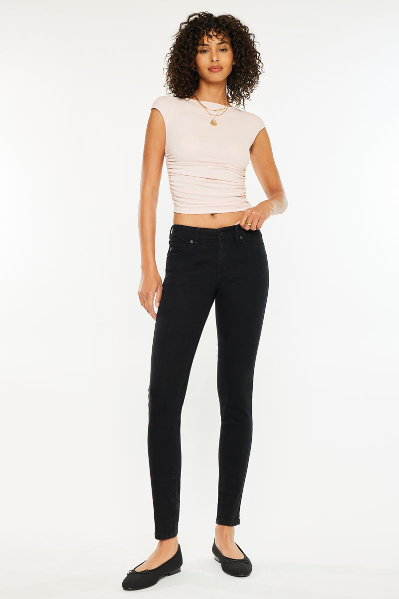 Anivia Essentials Mid Rise Super Skinny Jeans for Women - Stretchy Denim Pants, Comfortable Slim Fit, Perfect for Casual Wear & Everyday Outfits
