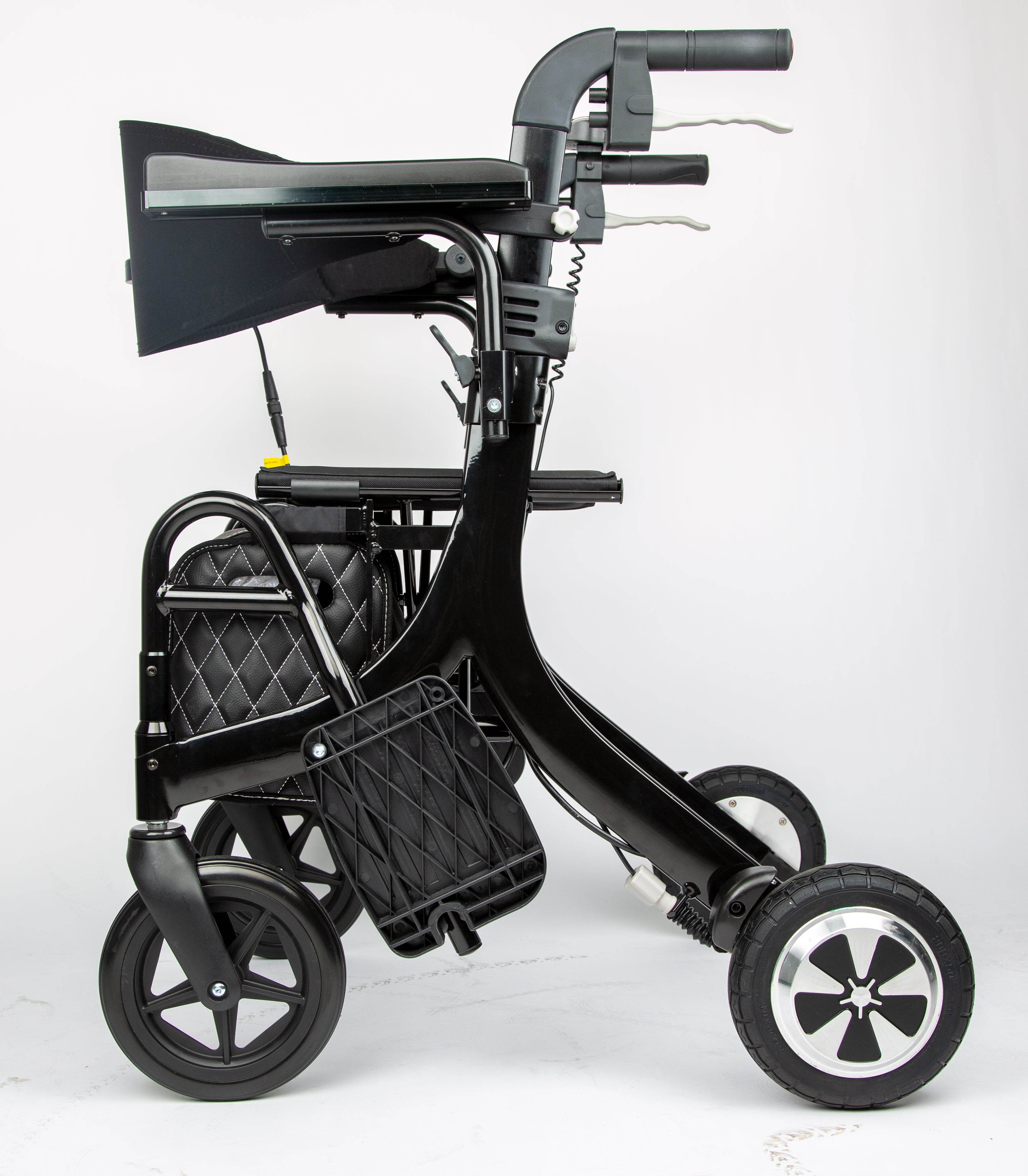 ALTAY 4-Wheel Rollator Walker for Seniors & Adults - Lightweight Folding Mobility Aid with Seat, Backrest & Basket - Ideal for Indoor & Outdoor Use, Shopping, Travel & Recovery
