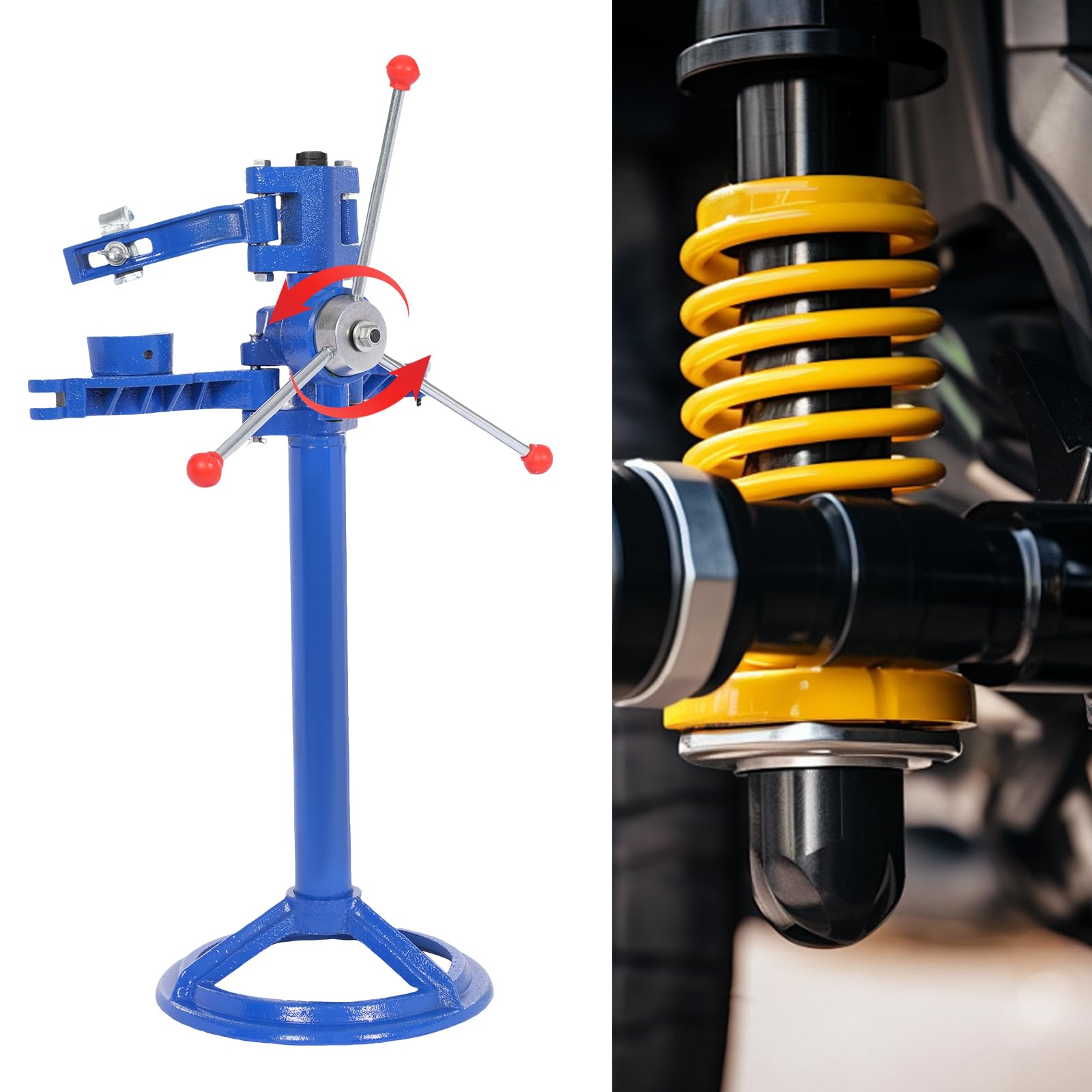 Heavy Duty Coil Spring Compressor Tool for Cars & Trucks - 2200 lb Compression Force, Fits 8.27