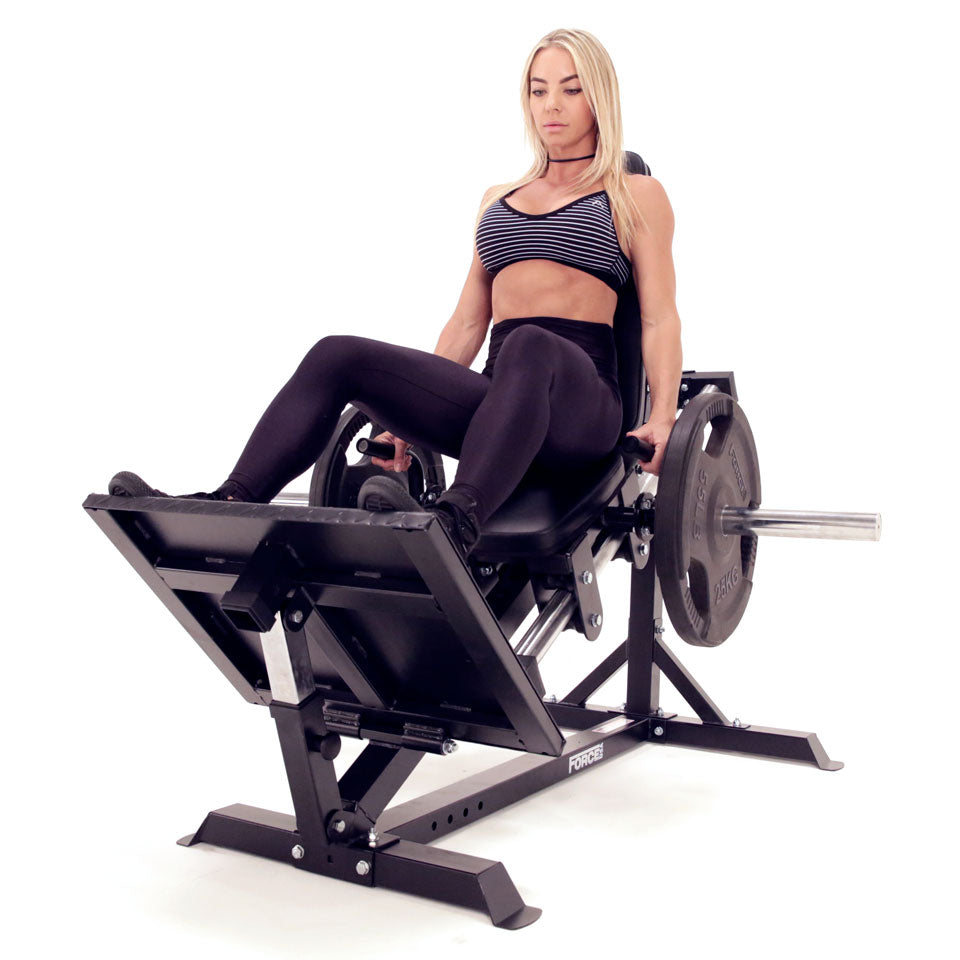 Force USA Compact Leg Press & Hack Squat Machine - Home Gym Strength Training Equipment for Legs, Glutes & Quads | Perfect for Small Spaces & Full-Body Workouts