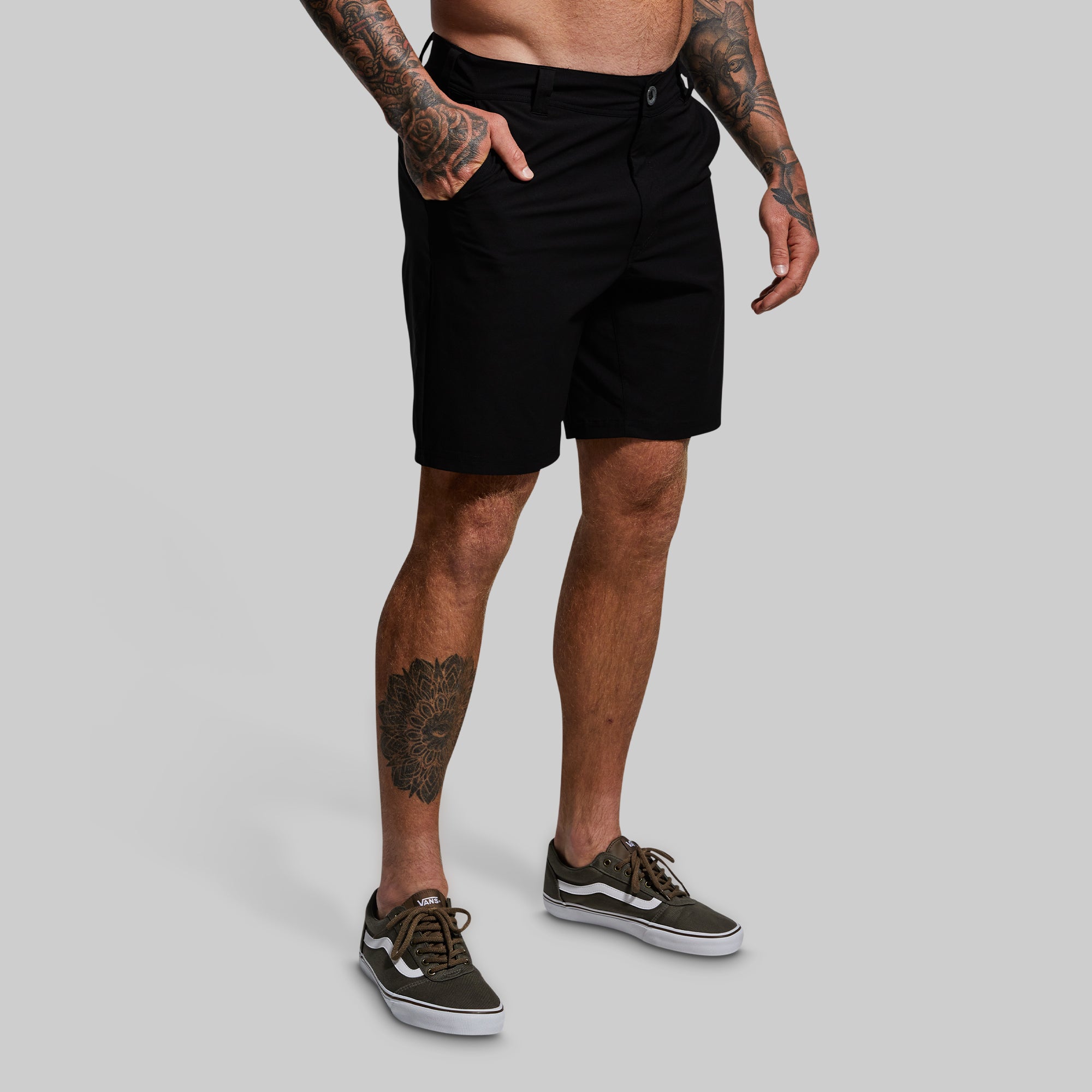 Delta Short 9 (Black) - Lightweight Running Shorts for Men, Quick-Dry Athletic Gym Shorts with Pockets - Perfect for Jogging, Workouts & Outdoor Activities