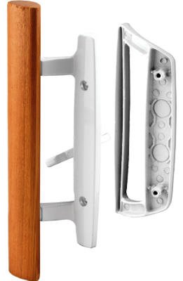 143532 Sliding Patio Door Handle Set - White | Durable & Stylish Replacement Handle for Glass Doors | Perfect for Backyard, Balcony & Home Entryways