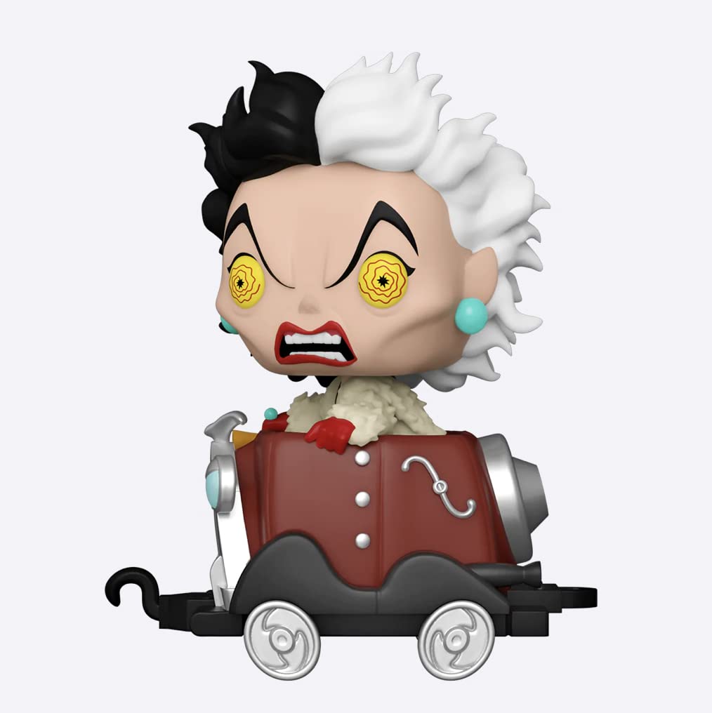 Funko POP! Disney Villains Cruella De Vil Cart Shop Exclusive Vinyl Figure - Perfect for Disney Collectors, Home Decor, and Gift Giving