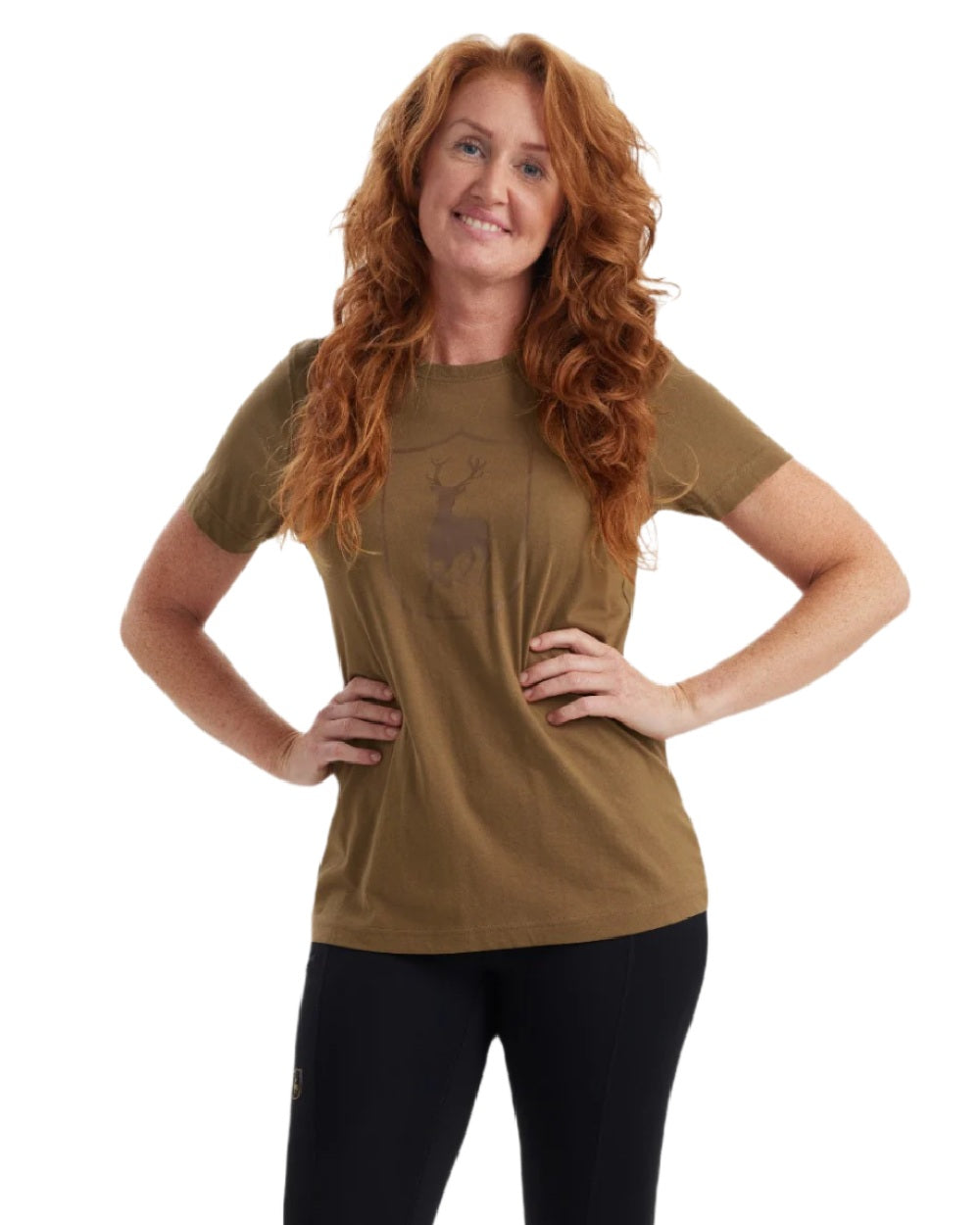 Deerhunter Women's Logo Graphic T-Shirt - Casual Short Sleeve Tee for Everyday Wear, Street Style & Outdoor Activities