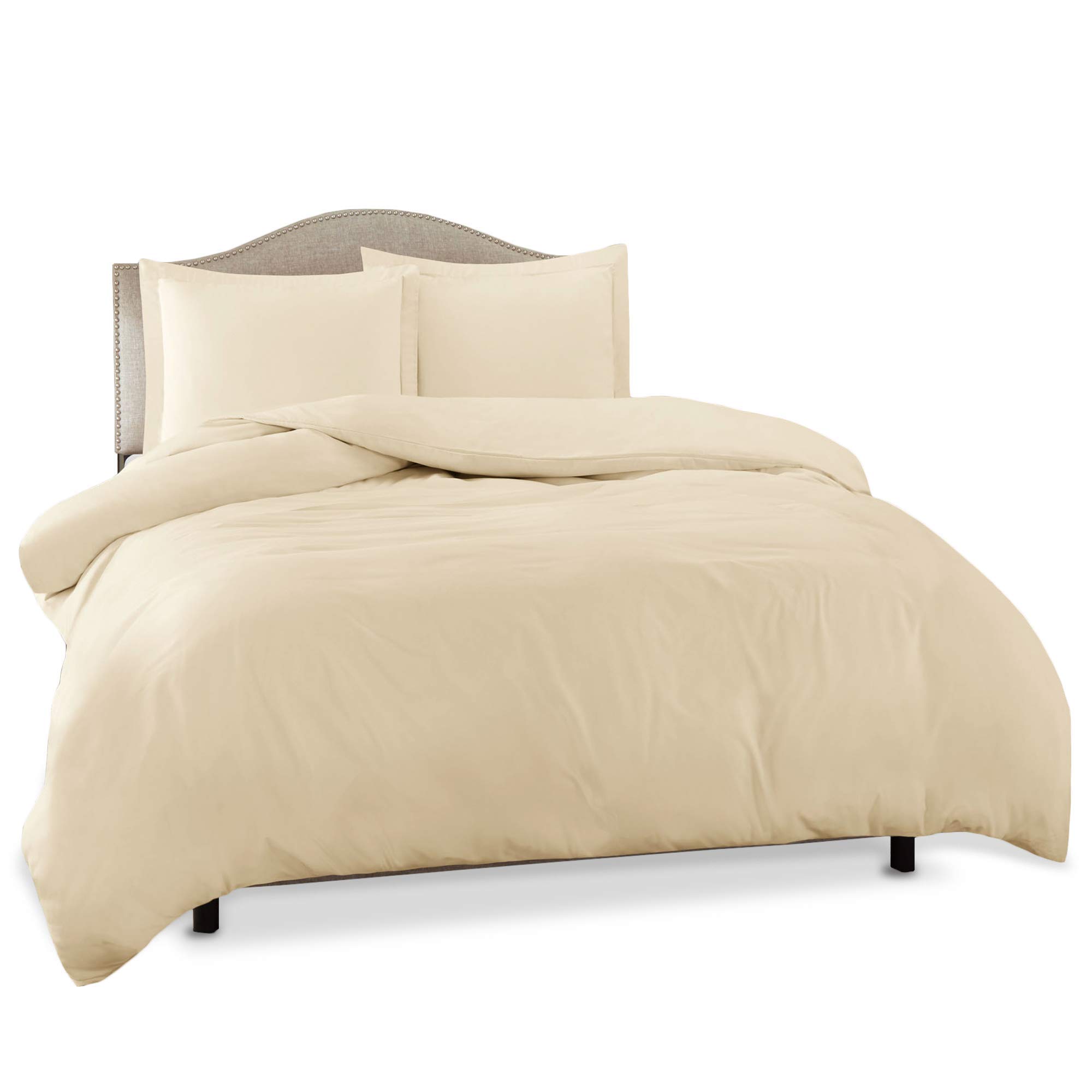 Clara Clark Ultra Soft Double Brushed Microfiber Duvet Cover Set - Full Size 80