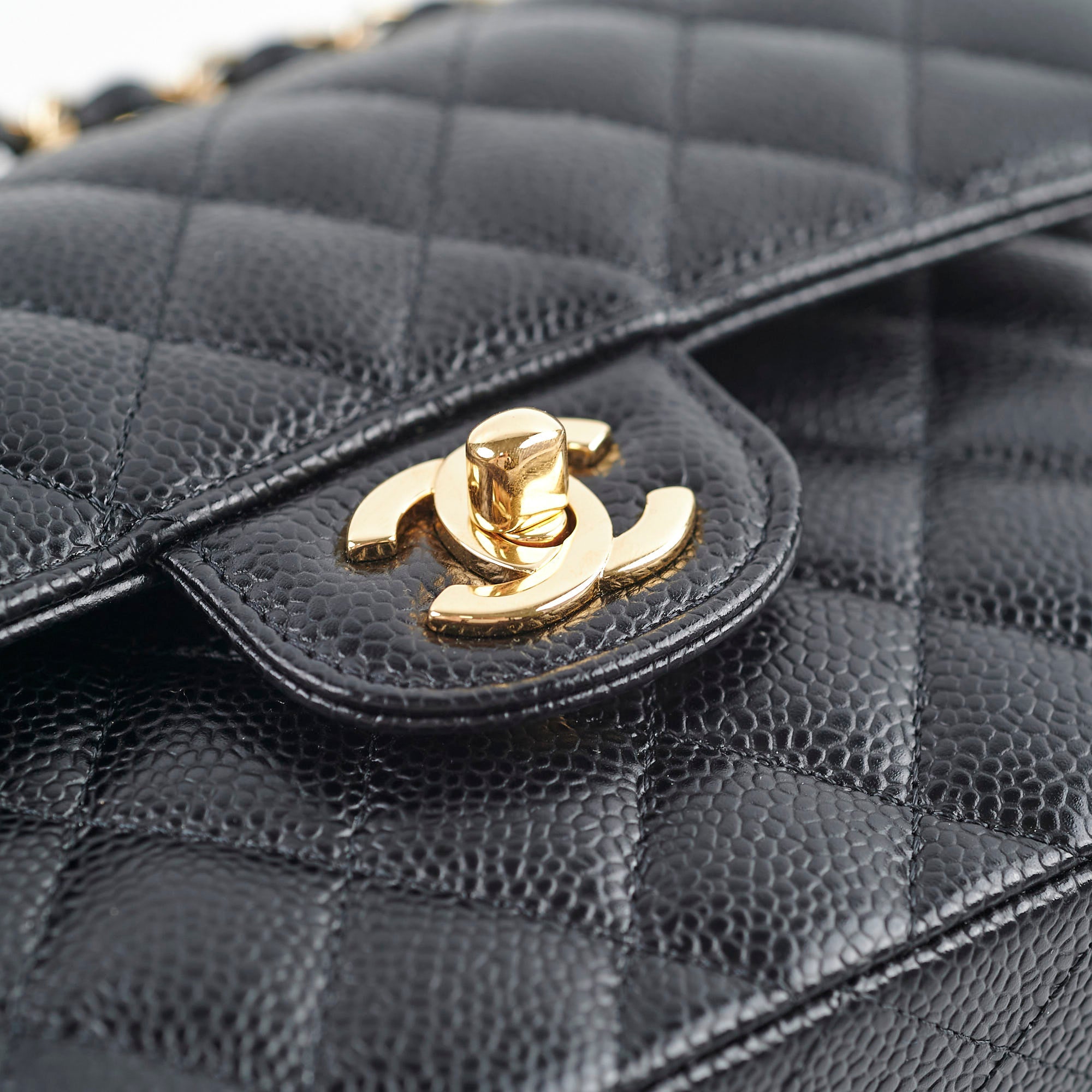 Chanel Quilted Caviar Small Classic Flap Bag Black - Luxury Designer Handbag for Women | Perfect for Evening Parties, Date Nights & Special Occasions