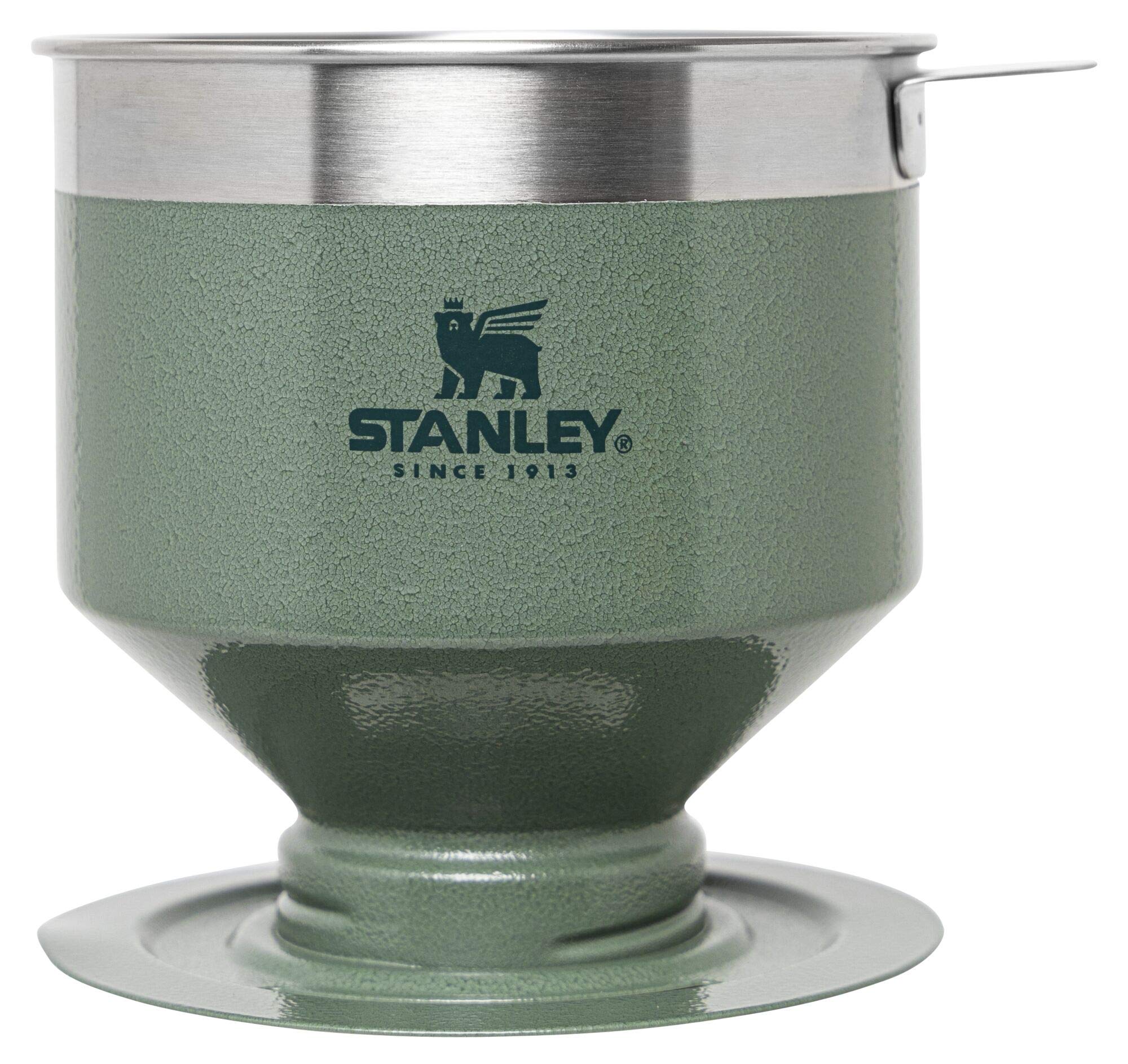 Stanley Perfect Brew Pour Over Coffee Maker - Single Cup Manual Drip Coffee Maker with Reusable Stainless Steel Filter | BPA-Free | Easy to Clean | Hammertone Green | Ideal for Home, Office & Travel Use