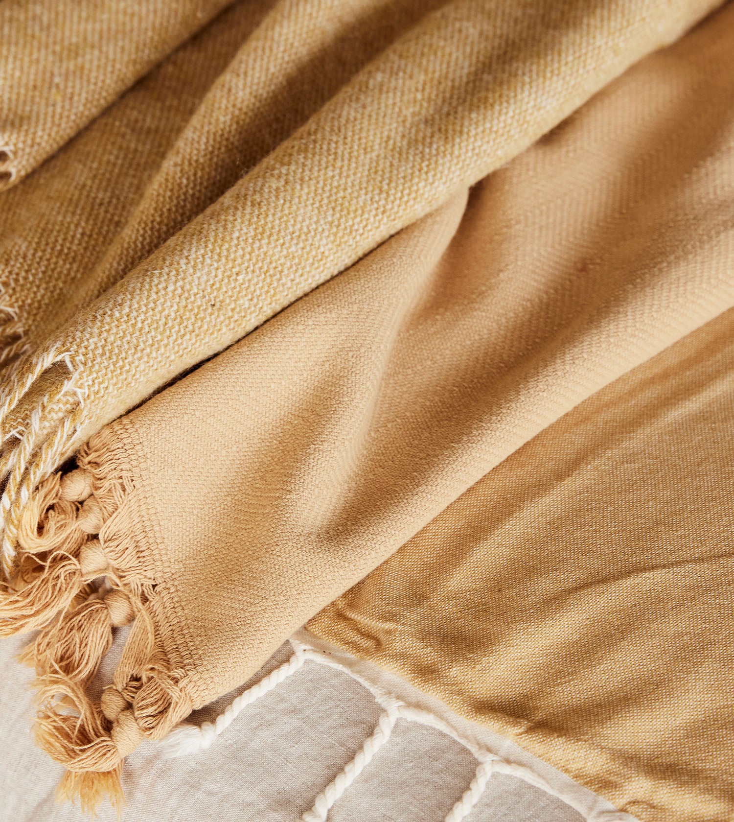 Vintage Wash Cotton Blanket - Soft & Cozy Nutmeg Brown Throw Blanket for Bed, Couch, and Home Decor | Perfect for Living Room, Bedroom, and Gift Giving