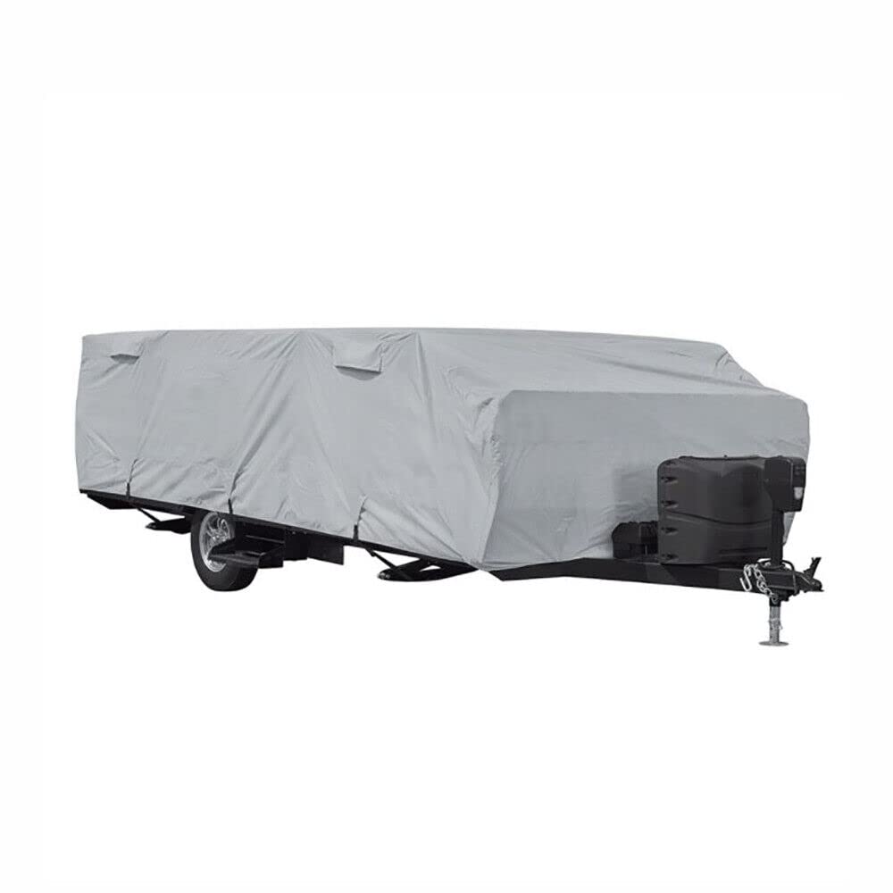 Classic Accessories Over Drive PermaPRO Folding Camping Trailer Cover - Waterproof RV Cover for 14'-16' Travel Trailers | Heavy Duty Camper Cover for Outdoor Storage & Travel Protection