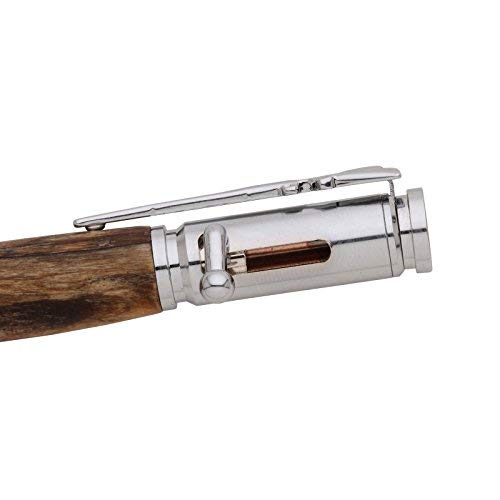 Penn State Industries PKCP8010 Bolt Action 30 Cal Ballpoint Pen Kit - Chrome Finish Wood Turning Project (10-Pack) - Perfect for DIY Gifts, Woodworking Projects & Pen Making Enthusiasts