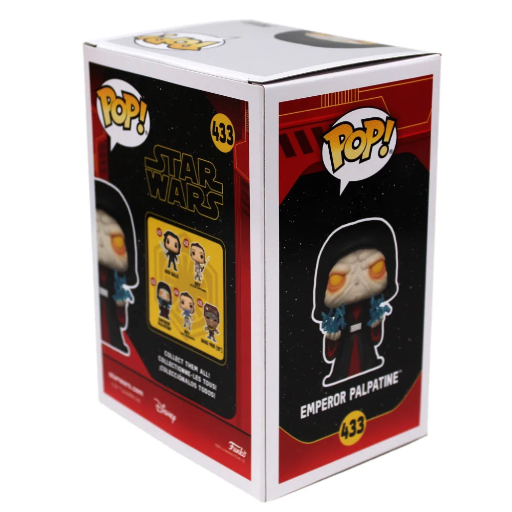 Ian McDiarmid Autographed Funko Pop Star Wars Emperor Palpatine #433 - JSA & IGM Certified COA - Signed Collectible for Star Wars Fans & Memorabilia Displays