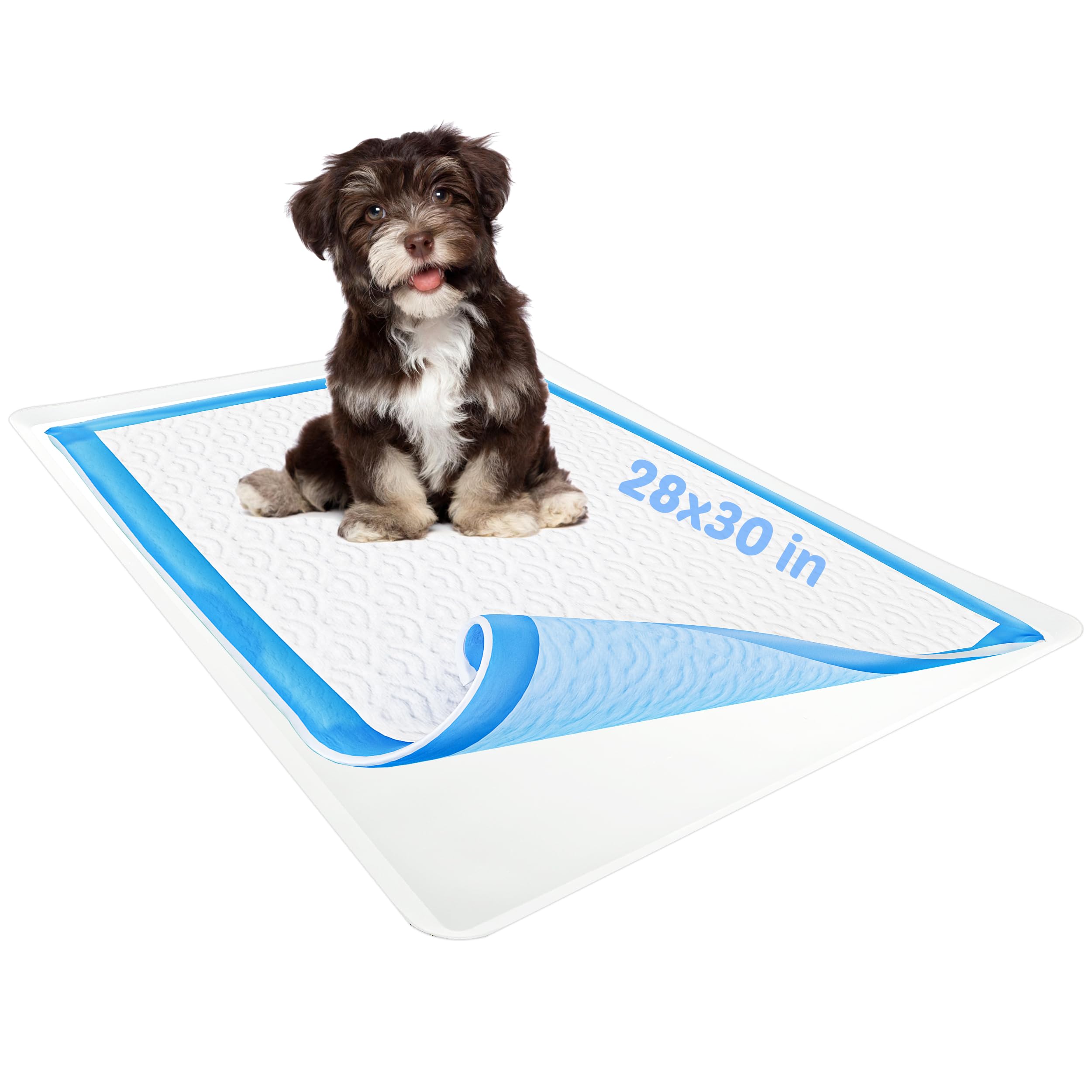 Skywin 28 x 30 Inches Dog Training Pad Holder Tray - Non-Slip Silicone Wee Wee Pad Holder for Puppy Potty Training | Leak-Proof & Easy to Clean | Perfect for Indoor Use, Crate Training, and Small Dog Breeds