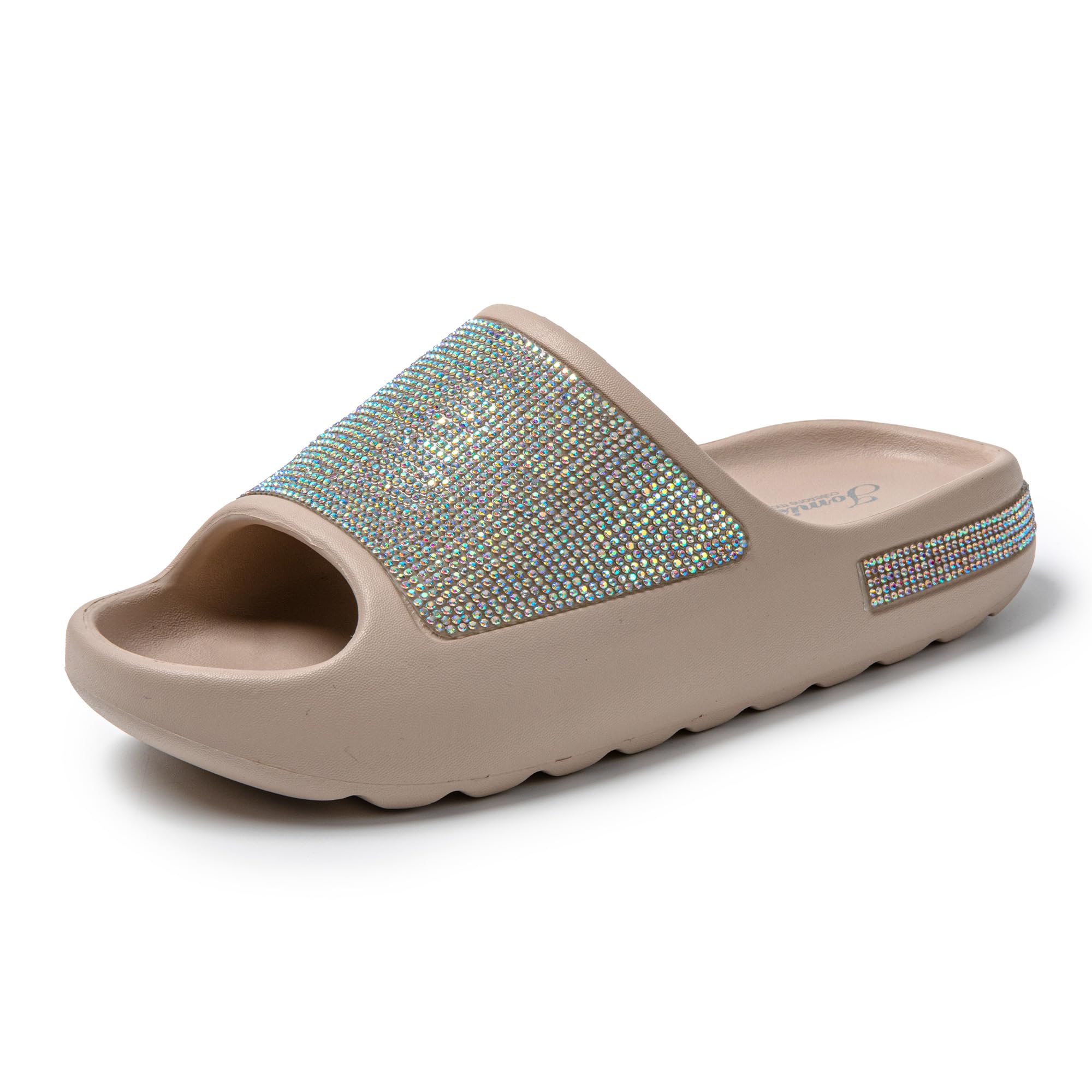 JOMIX Women's Summer Eva Rubber Slippers with Stars - Comfortable House Slippers for Home, Beach, Pool & Outdoor Use - Non-Slip Sandals for Relaxation, Travel & Vacation