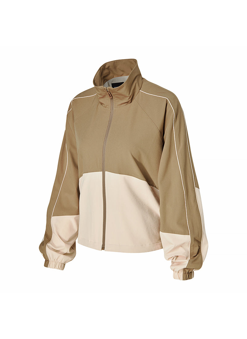 Stylish Color Block Windbreaker Jacket for Men & Women - Lightweight, Water-Resistant Outdoor Coat for Running, Hiking & Travel