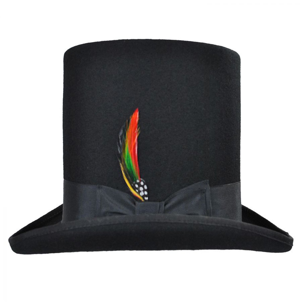 Stylish Stovepipe Wool Felt Top Hat for Men - Victorian Steampunk Costume Accessory | Perfect for Halloween, Cosplay, and Historical Reenactments
