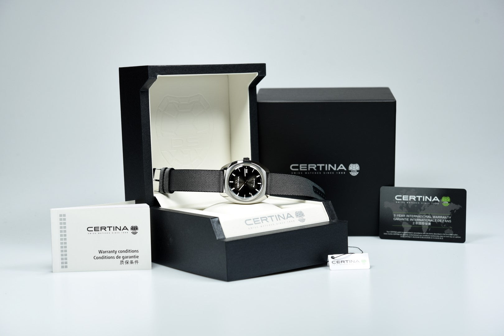 Certina Heritage DS-2 Powermatic 80 Automatic Men's Watch C024.407.18.081.00 - Pre-Owned Luxury Timepiece for Business & Formal Occasions