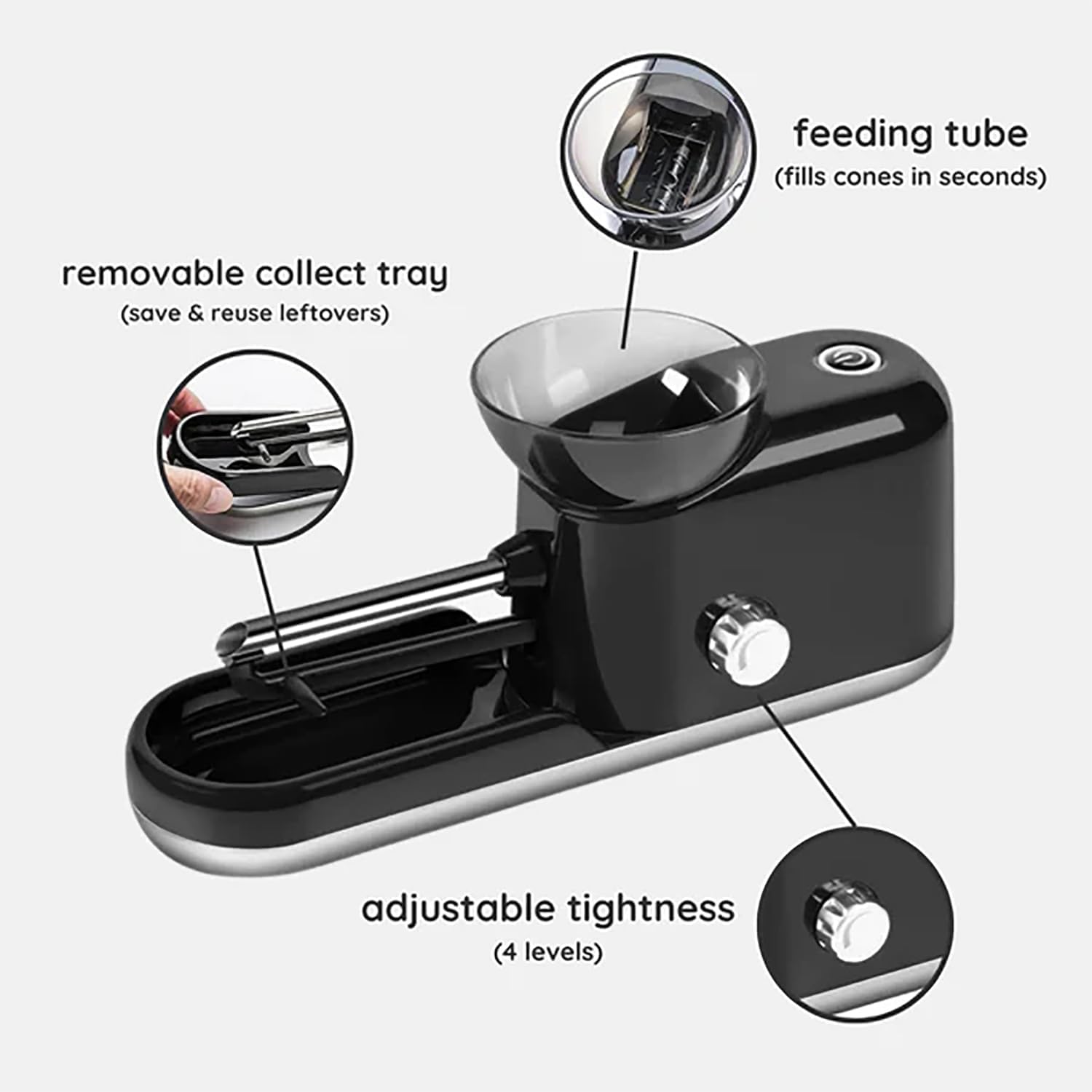 Premium SnoopRoll Automatic Pre-Roll Machine - Electric Herb Grinder & Rolling Device for Perfect Joints - Portable Za Machine for Home, Travel & Outdoor Use (Green)