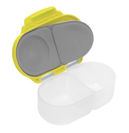 b.box Snack Box for Kids - BPA-Free, Leak-Proof Food Container with Spoon - Perfect for School Lunches, Travel & On-the-Go Snacks (Lemon Sherbet)