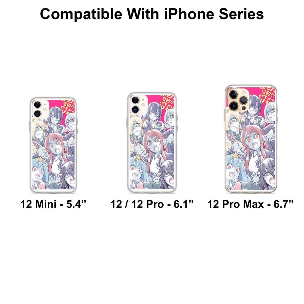 Zombieland Saga Anime Shockproof Clear Phone Case for iPhone 15 14 13 12 11 X Xs Xr 8 7 6 6s Plus Pro Max - Slim Protective Cover for Daily Use, Travel & School