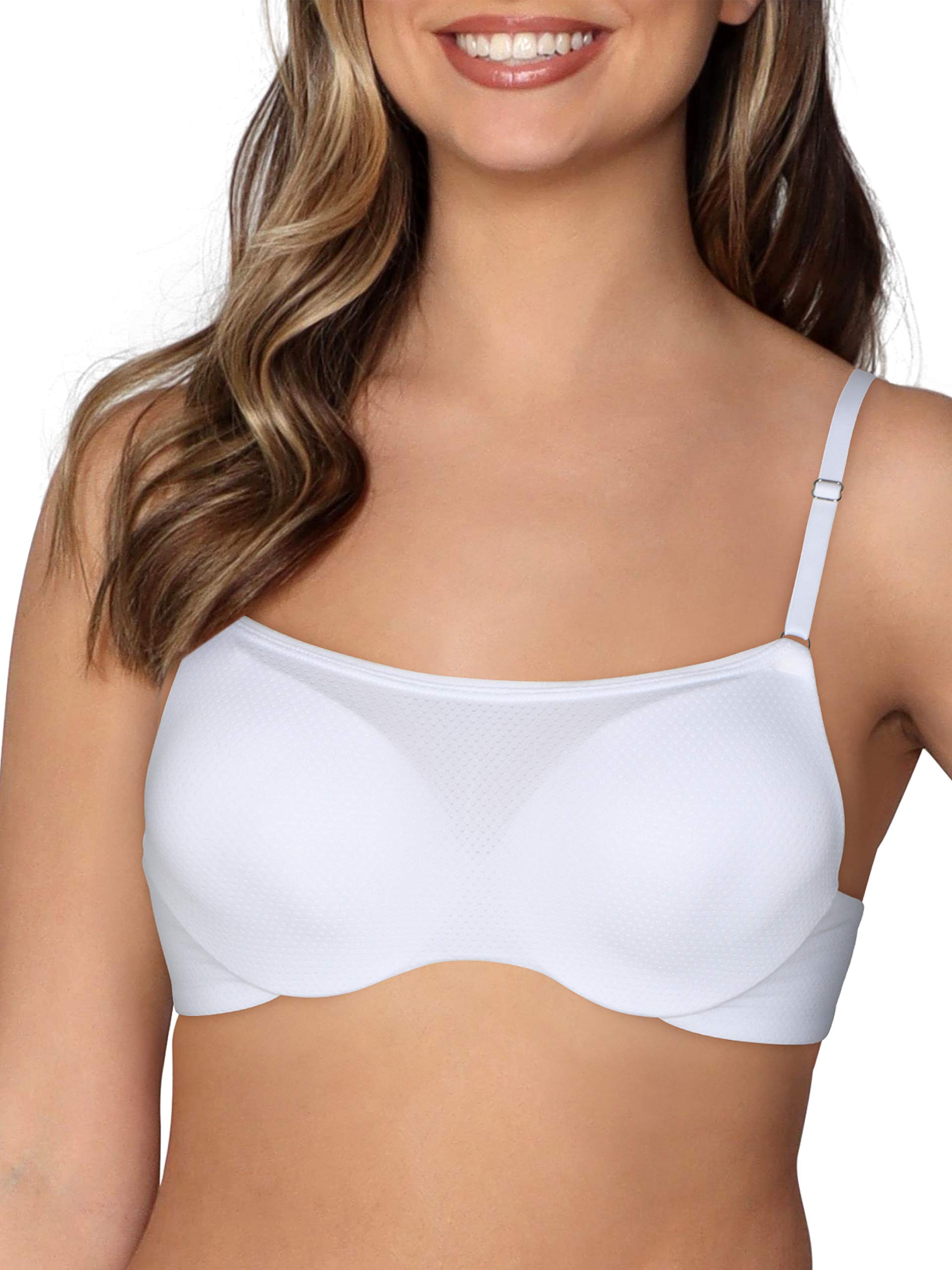Fruit of the Loom Women's Comfortable Breathable Cami Bra with Adjustable Convertible Straps - Perfect for Yoga, Workout & Everyday Wear