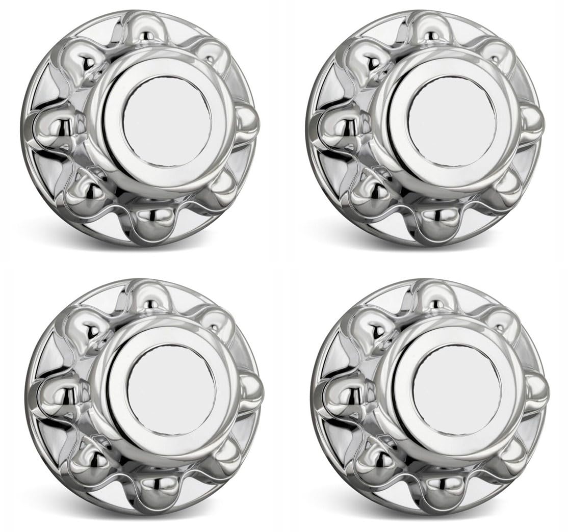 Set of 4 - PHOENIX QT765CHN-x4 Chrome Plated Hub Caps & Lug Nuts for 16