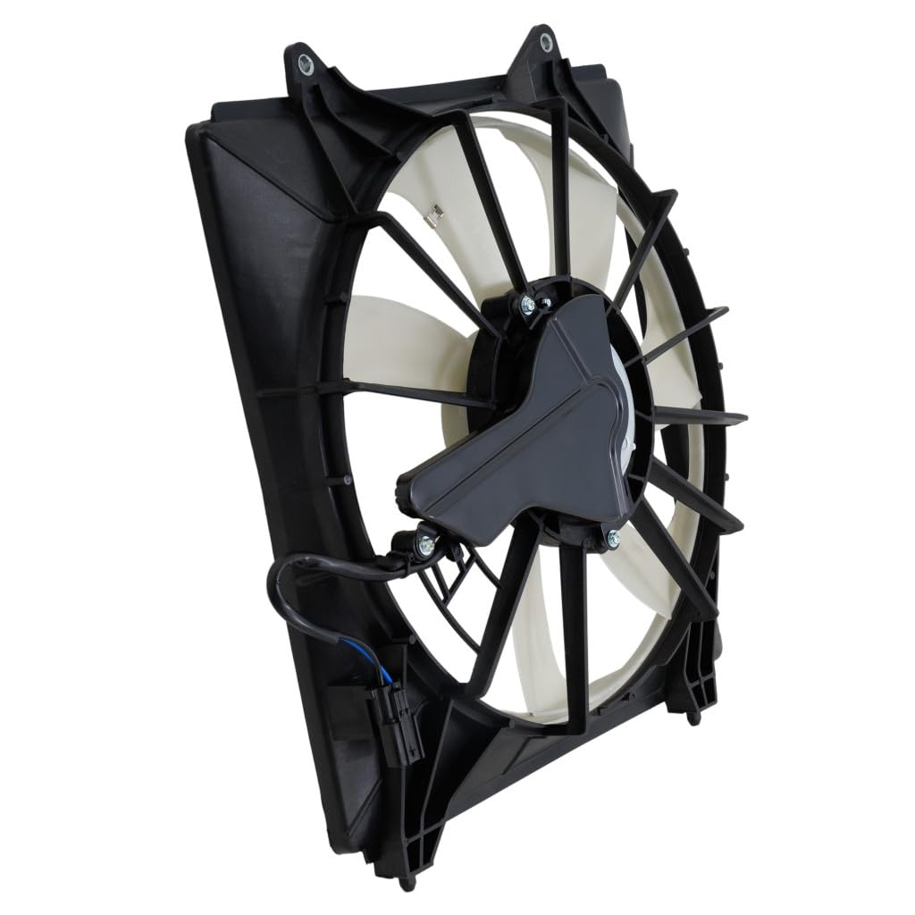 2015-2020 Acura TLX 3.5L A/C Condenser Fan Assembly Driver Side Replacement - Compatible with AC3113116, 386155J2A01, 386165J2A01 | Perfect for Summer Cooling & AC System Repair
