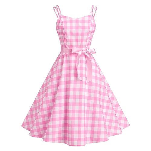Pink White Gingham