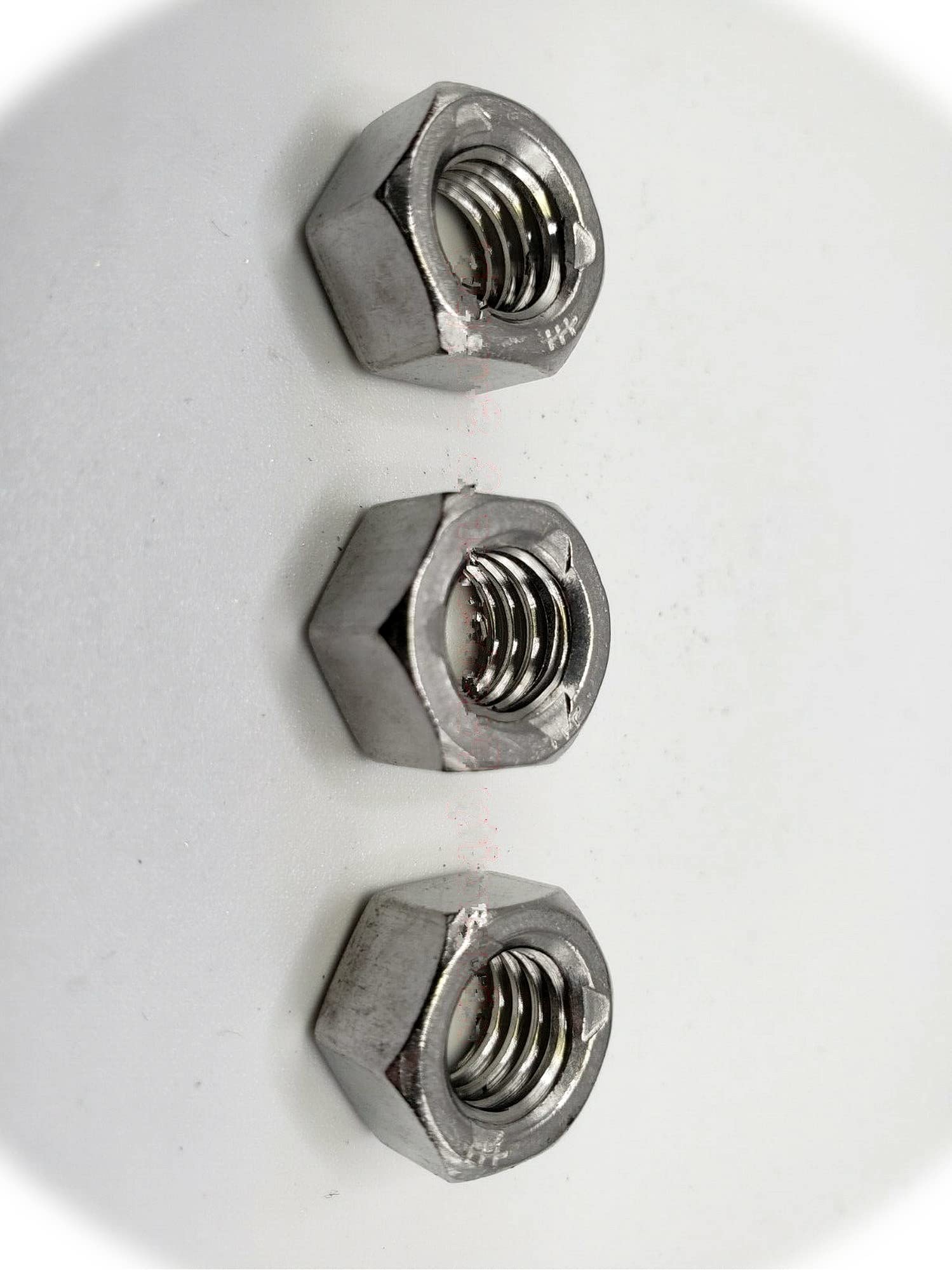 10pcs 5/16-18 Stainless Steel Lock Nuts - All Metal 5/16x18 Hex Nuts - Heavy Duty Hardware Fastener Kit for Automotive, RV & Machinery (RV4146S) - Perfect for Vehicle Repairs, Industrial Equipment & DIY Projects