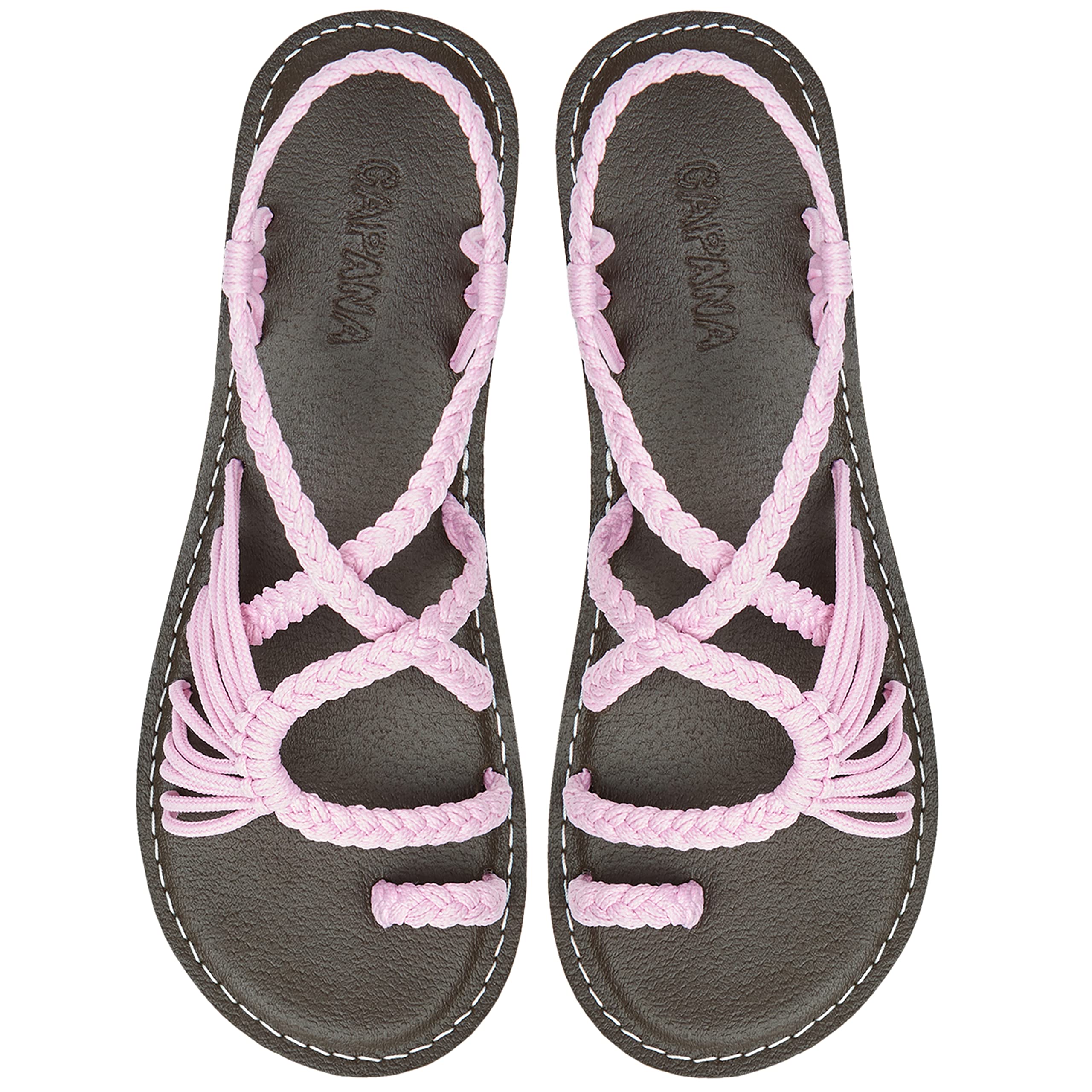Handwoven Women's Boho Flat Sandals - Comfortable Strappy Rope Sandals for Walking, Beach & Water Activities | Perfect for Summer Outfits, Vacations and Casual Wear
