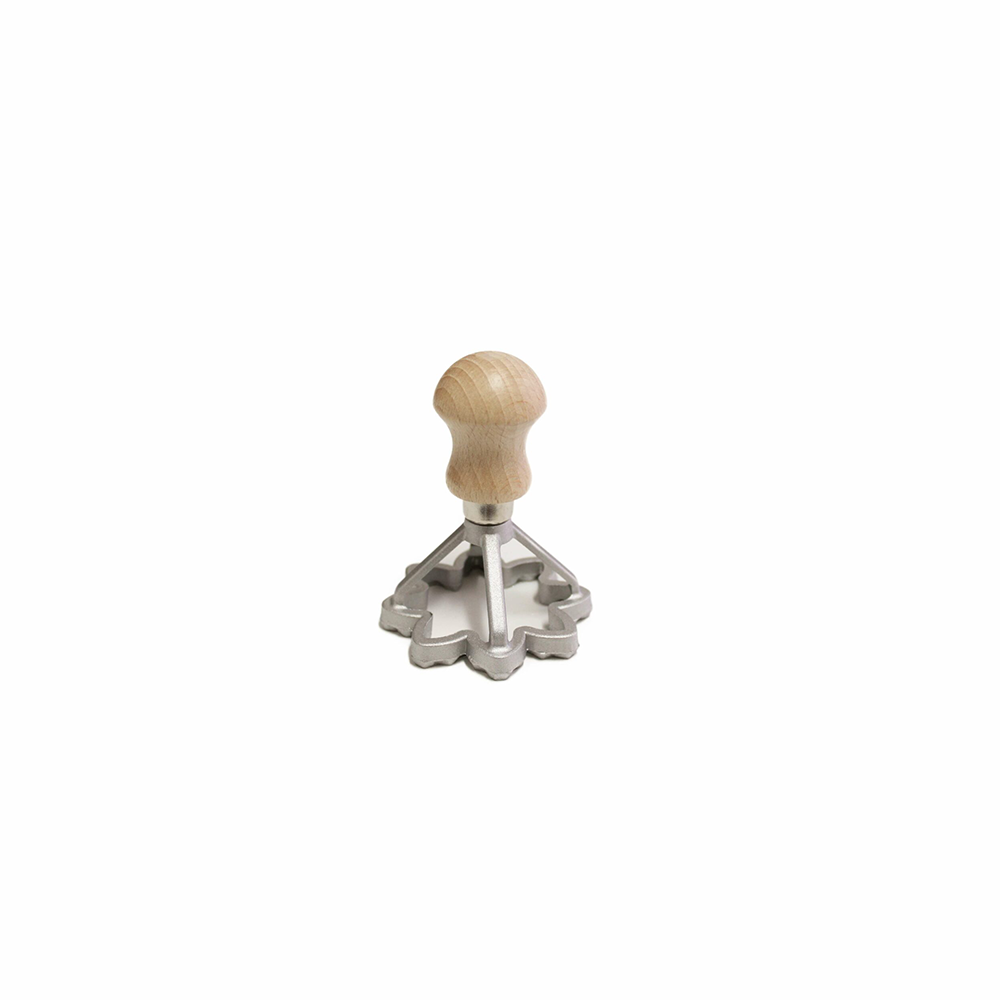 Handmade Italian Ravioli Stamp with Sunflower Design & Wooden Handle - Perfect for Homemade Pasta, Dumplings, and Italian Cooking