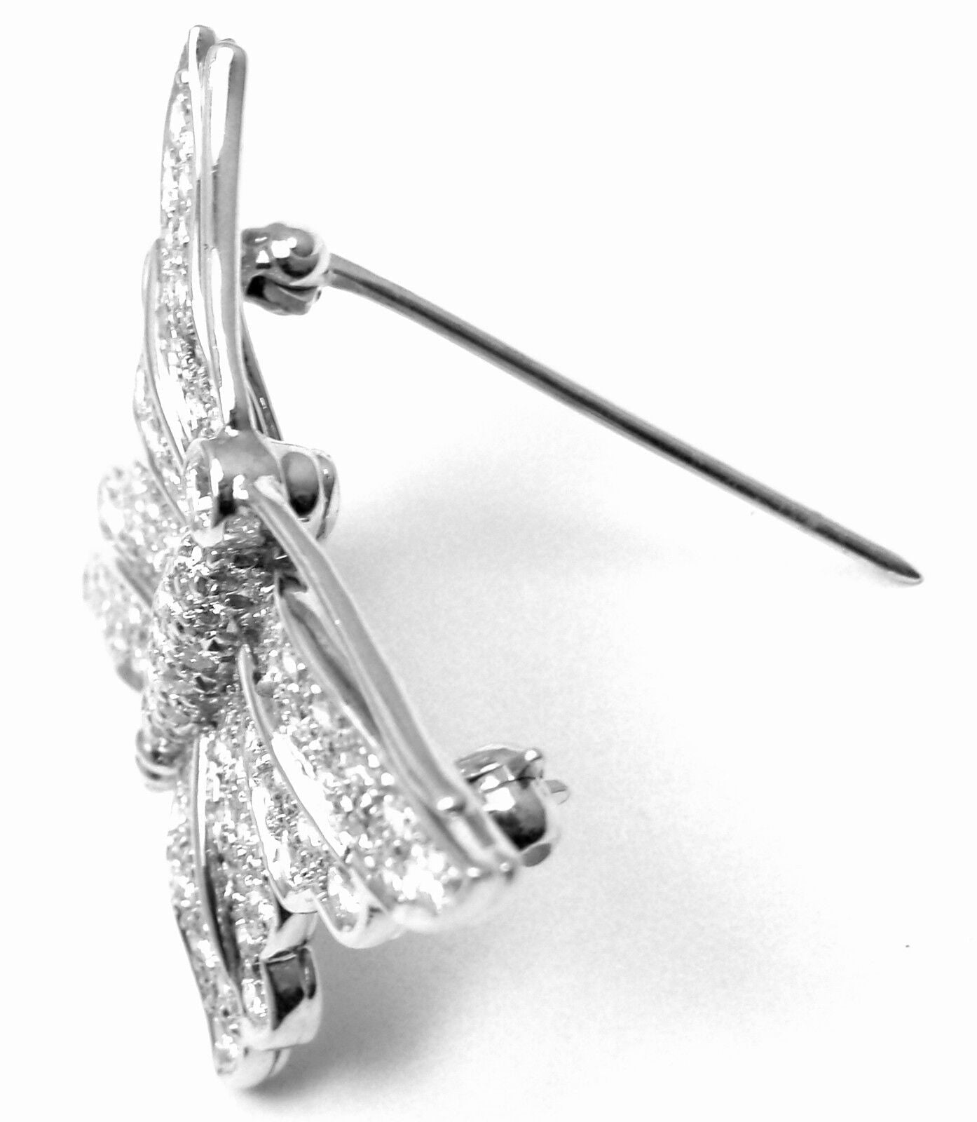 Authentic TIFFANY & CO Platinum Diamond Butterfly Brooch Pin - Luxury Jewelry Gift for Women, Elegant Accessory for Special Occasions & Formal Events