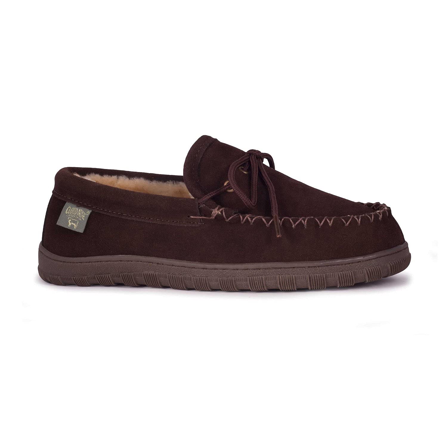 Men's Sheepskin Lined Moccasin Slippers - Indoor/Outdoor Comfortable Slip-On Shoes for Men | Perfect for Home, Office & Casual Wear
