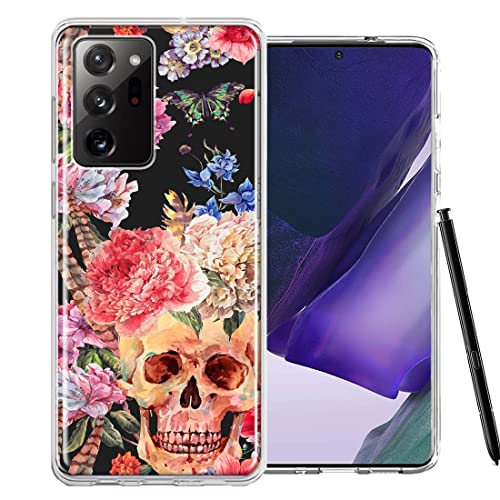 Indie Spring Peace Skull Flowers