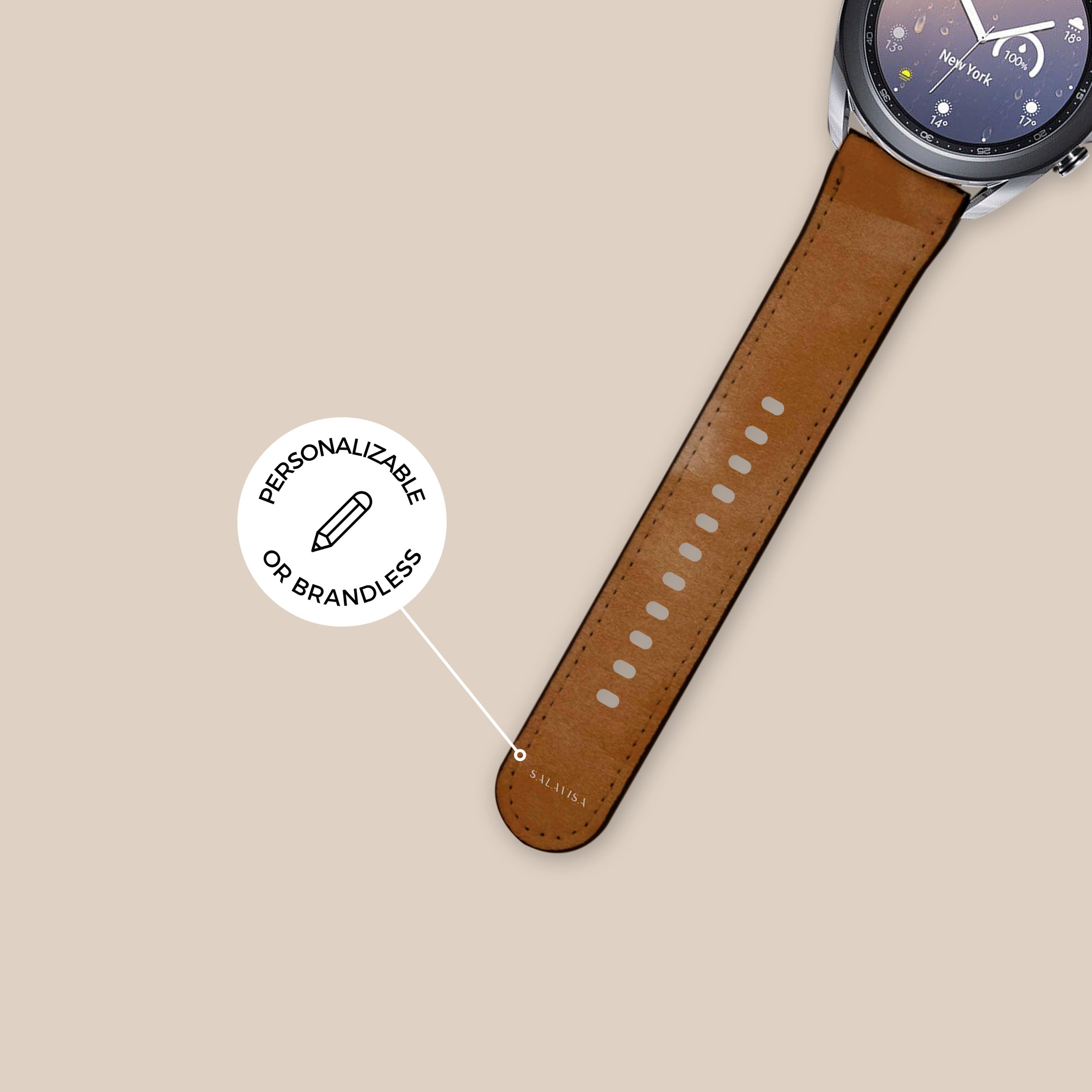 Stylish Burnt Orange Galaxy Watch Band - Premium Soft Silicone Strap for Samsung Galaxy Watch 4/5/6, Comfortable & Durable - Perfect for Workouts, Running, and Everyday Wear