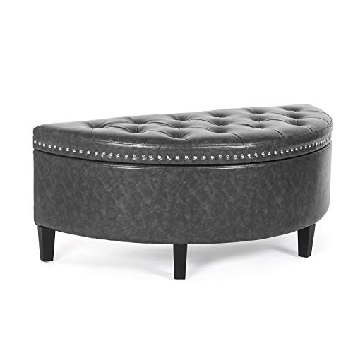 Distressed Faux Leather- Gray