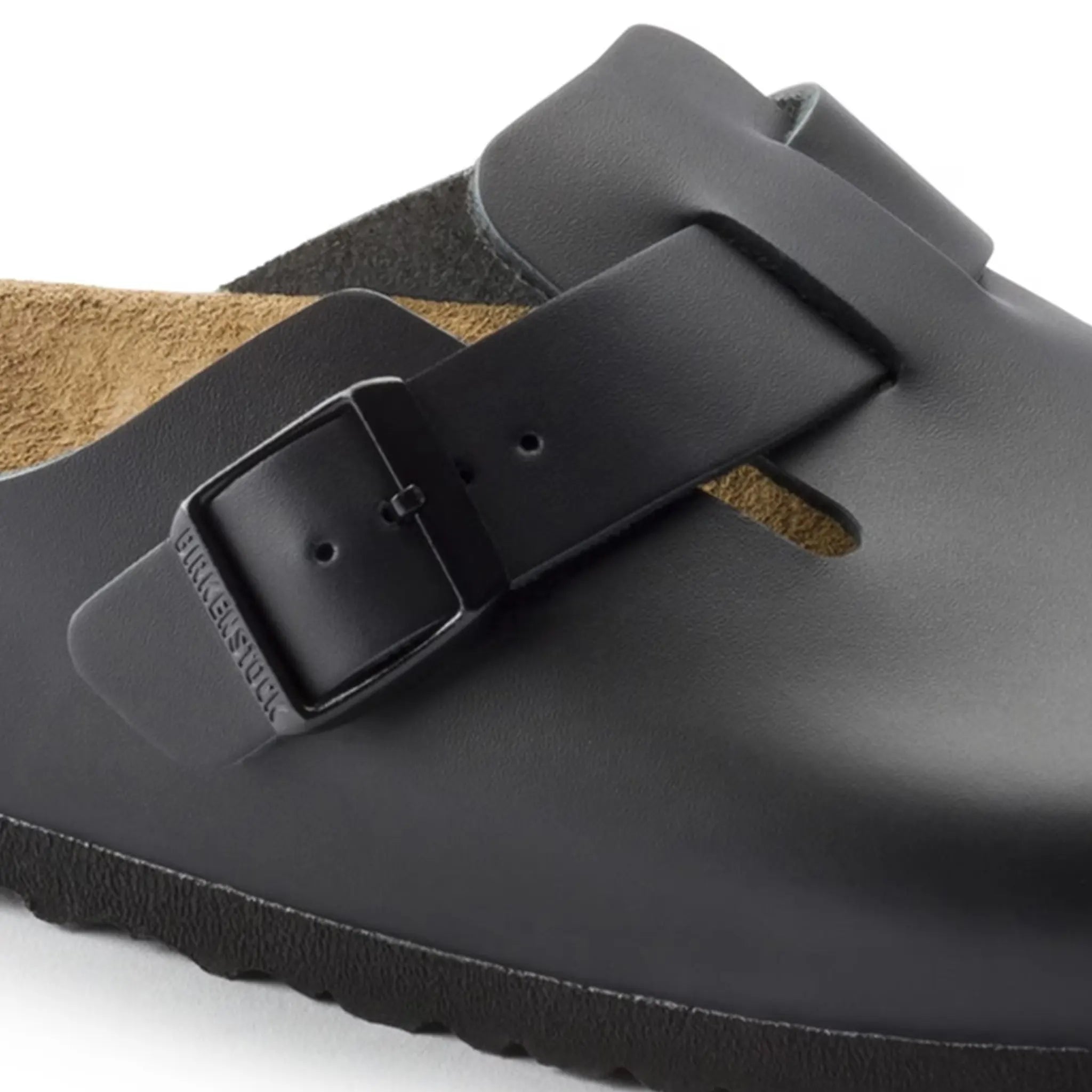 Birkenstock Boston Leather Sandals for Men & Women - Comfortable Black Clogs with Soft Footbed | Perfect for Casual Wear, Home & Office