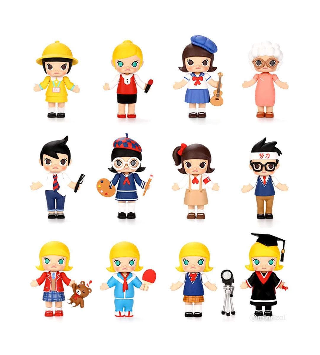 Molly School Life Series Collectible Figure by Kenny Wong - Perfect for Display, Gifts, and Anime Fans Collection