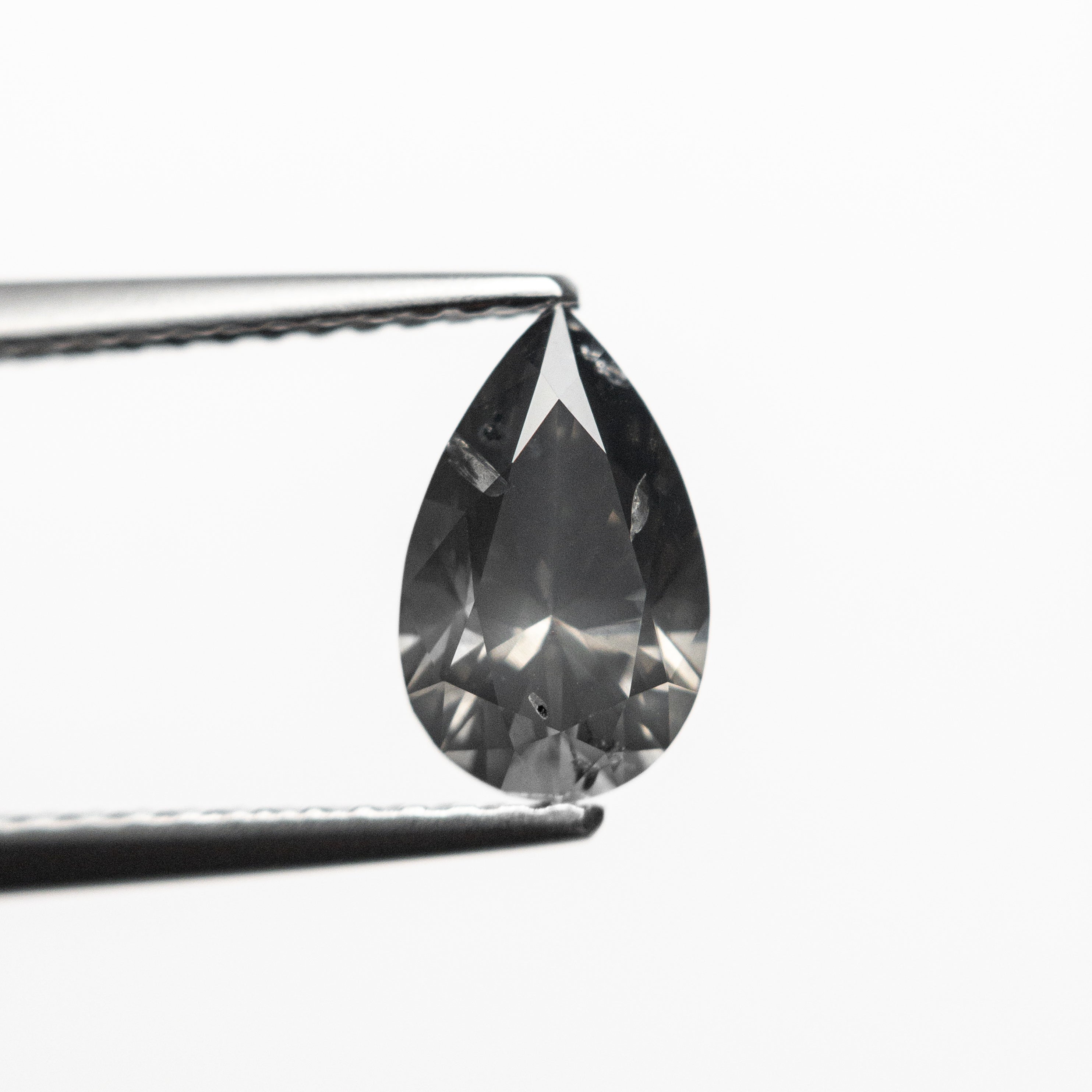 1.03ct Fancy Dark Grey Pear Brilliant Cut Diamond - 8.71x5.43x3.57mm (19913 16) - Perfect for Engagement Rings & Luxury Jewelry