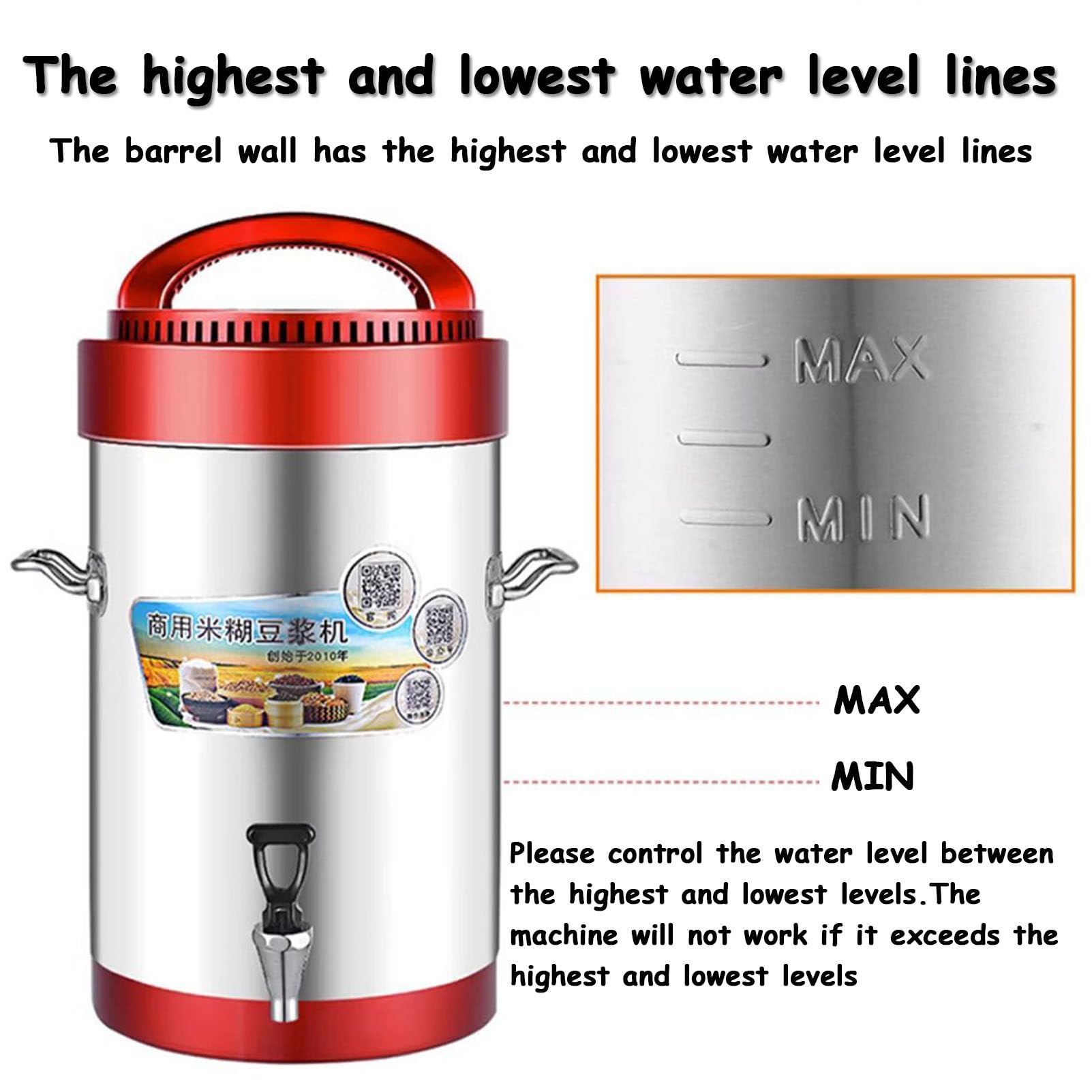 **15L Automatic Soy Milk Maker Machine with LED Display - Nut, Oat & Soup Maker for Homemade Plant-Based Drinks & Healthy Cooking**