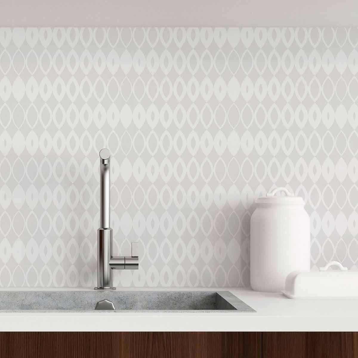 Grey Weave Peel and Stick Removable Wallpaper - Self-Adhesive Vinyl Wall Covering for Bedroom, Living Room & Office Decor - Easy to Install & Remove - Pattern 4657
